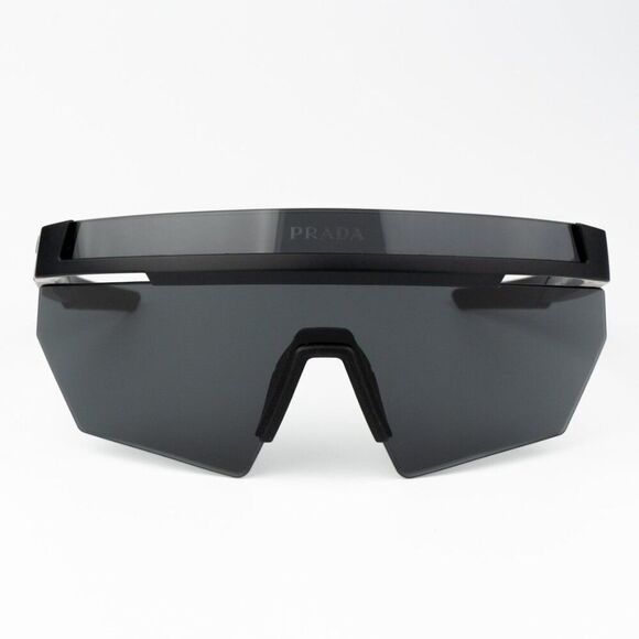 NEW Prada Linea Rossa PS01YS 1BO06F Matte Black Grey Unisex Sunglasses - Picture 6 of 13